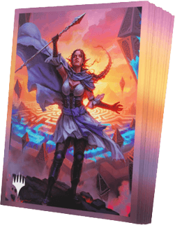 GAMEGEN!C Magic: The Gathering | Reality Fracture Premium Art Sleeves - Nissa, Leyline Tamer | Mega City Incorporated