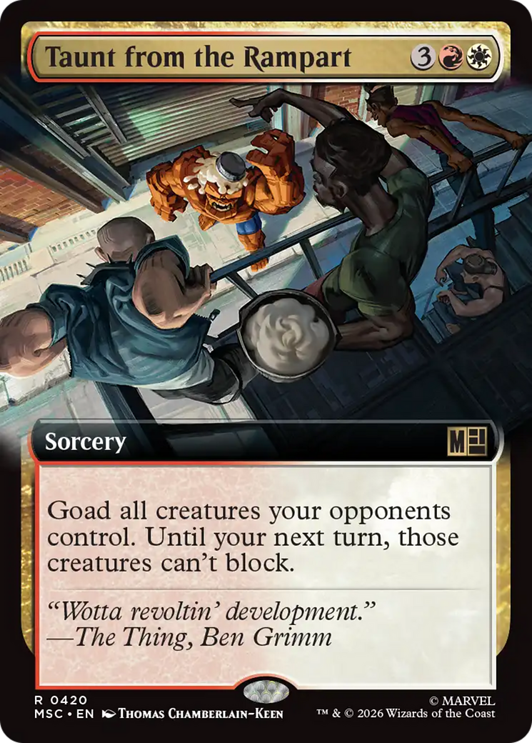 Taunt from the Rampart (Extended Art) [Marvel Super Heroes Commander] | Mega City Incorporated