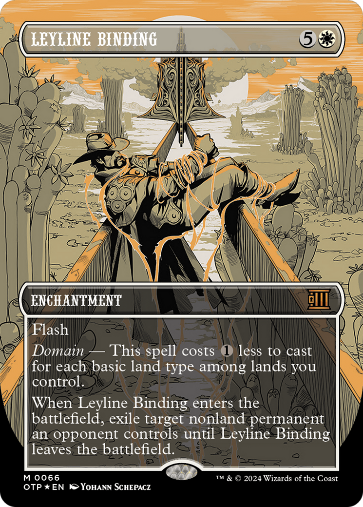 Leyline Binding (Textured Foil) [Outlaws of Thunder Junction: Breaking News] | Mega City Incorporated