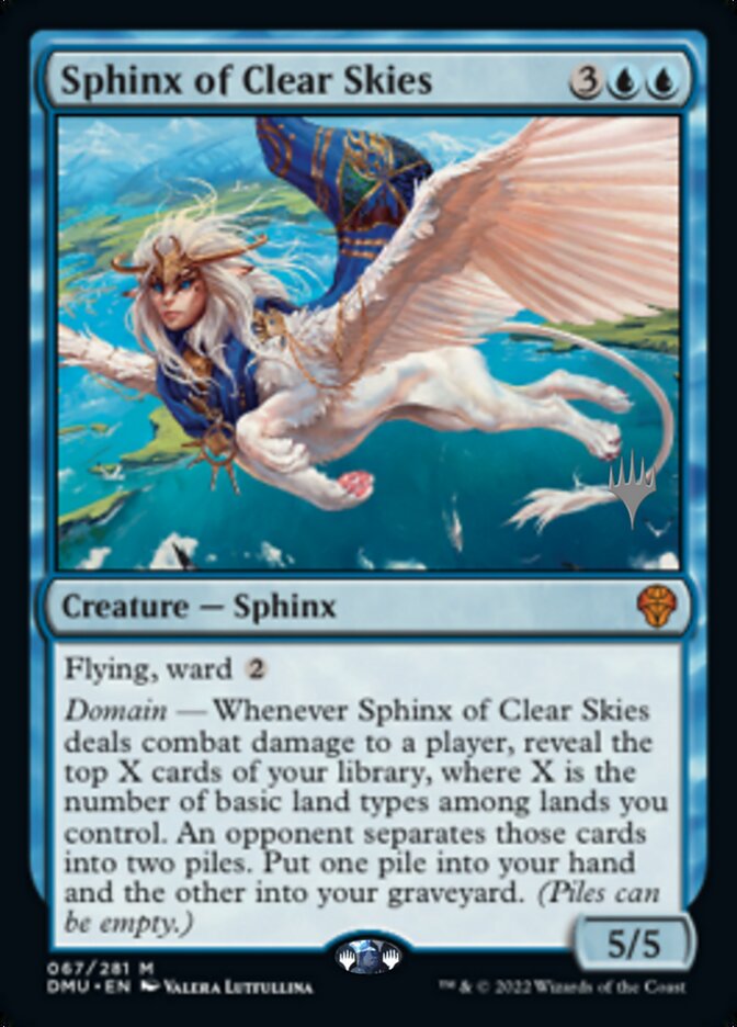 Sphinx of Clear Skies (Promo Pack) [Dominaria United Promos] | Mega City Incorporated