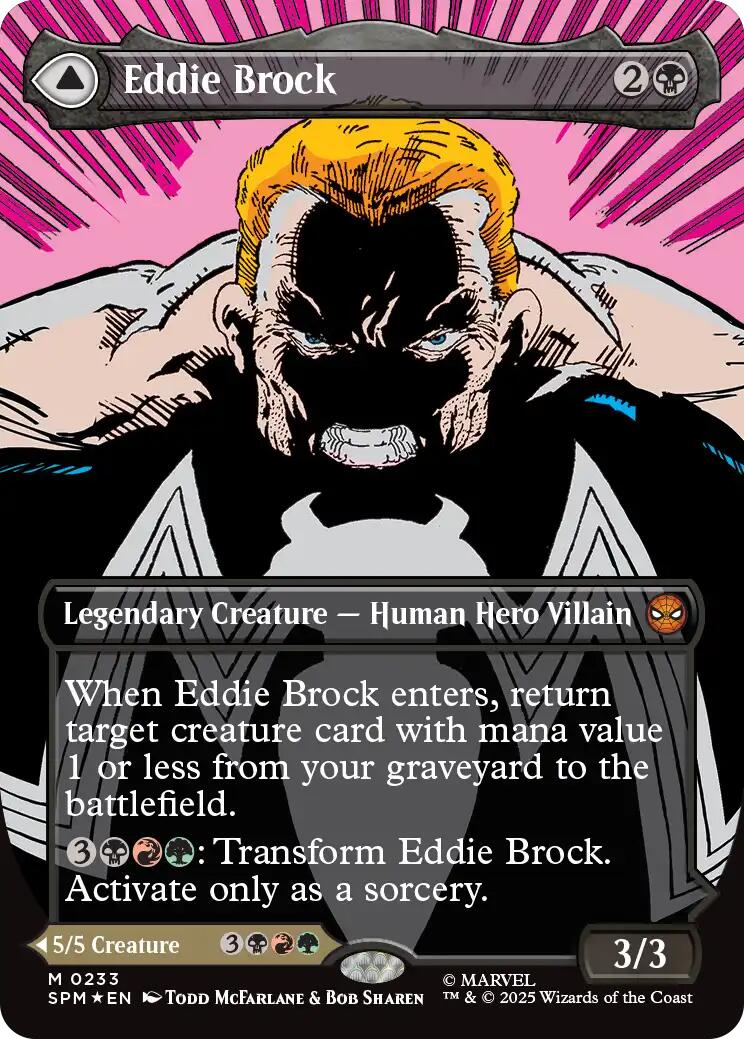 Eddie Brock (0233) (Borderless) [Marvel's Spider-Man] | Mega City Incorporated