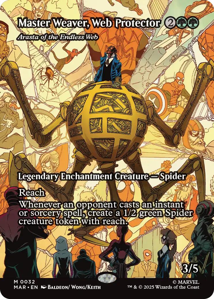 Master Weaver, Web Protector - Arasta of the Endless Web (Borderless) [Marvel Universe: Eternal-Legal] | Mega City Incorporated