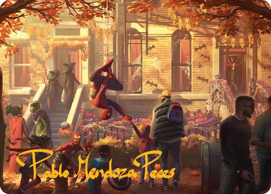 Friendly Neighborhood Art Card (Gold-Stamped Signature) [Marvel's Spider-Man Art Series] | Mega City Incorporated