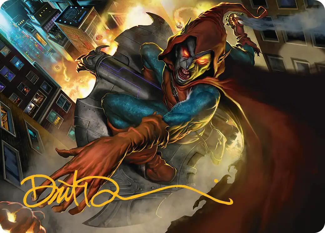 Hobgoblin, Mantled Marauder Art Card (Gold-Stamped Signature) [Marvel's Spider-Man Art Series] | Mega City Incorporated