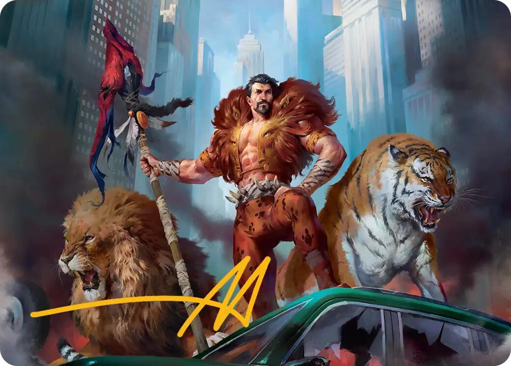 Kraven, Proud Predator Art Card (Gold-Stamped Signature) [Marvel's Spider-Man Art Series] | Mega City Incorporated
