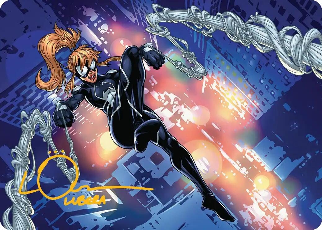 Arana, Heart of the Spider Art Card (Gold-Stamped Signature) [Marvel's Spider-Man Art Series] | Mega City Incorporated