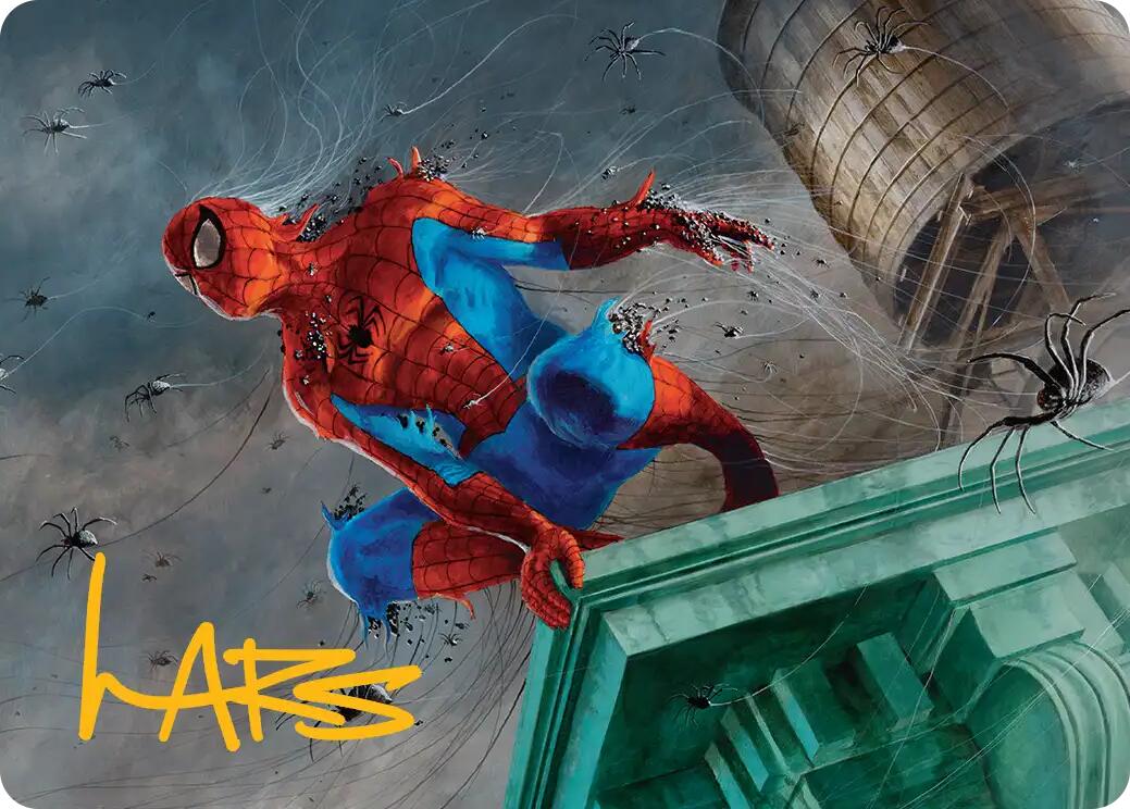 Spiders-Man, Heroic Horde Art Card (Gold-Stamped Signature) [Marvel's Spider-Man Art Series] | Mega City Incorporated