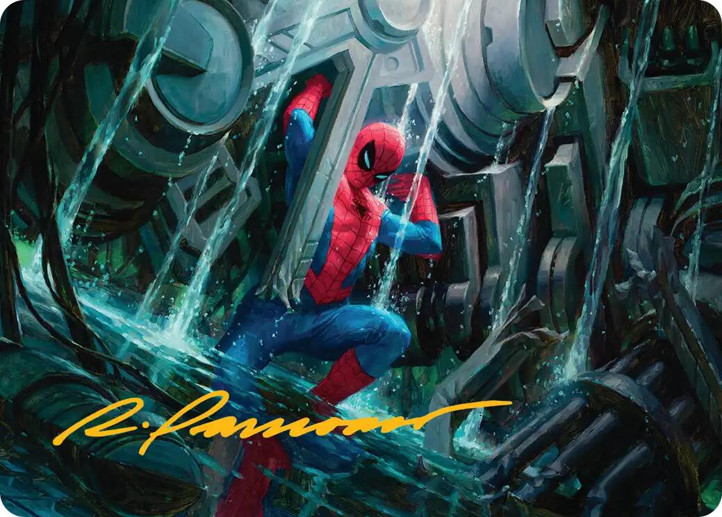 Strength of Will Art Card (Gold-Stamped Signature) [Marvel's Spider-Man Art Series] | Mega City Incorporated