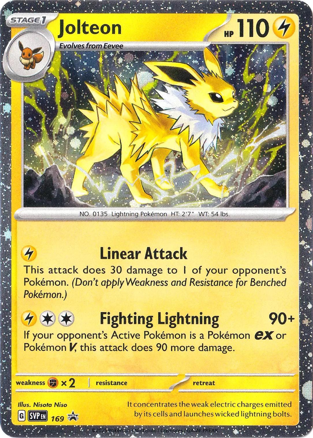 Jolteon (169) (Cosmos Holo) [Scarlet & Violet: Black Star Promos] | Mega City Incorporated