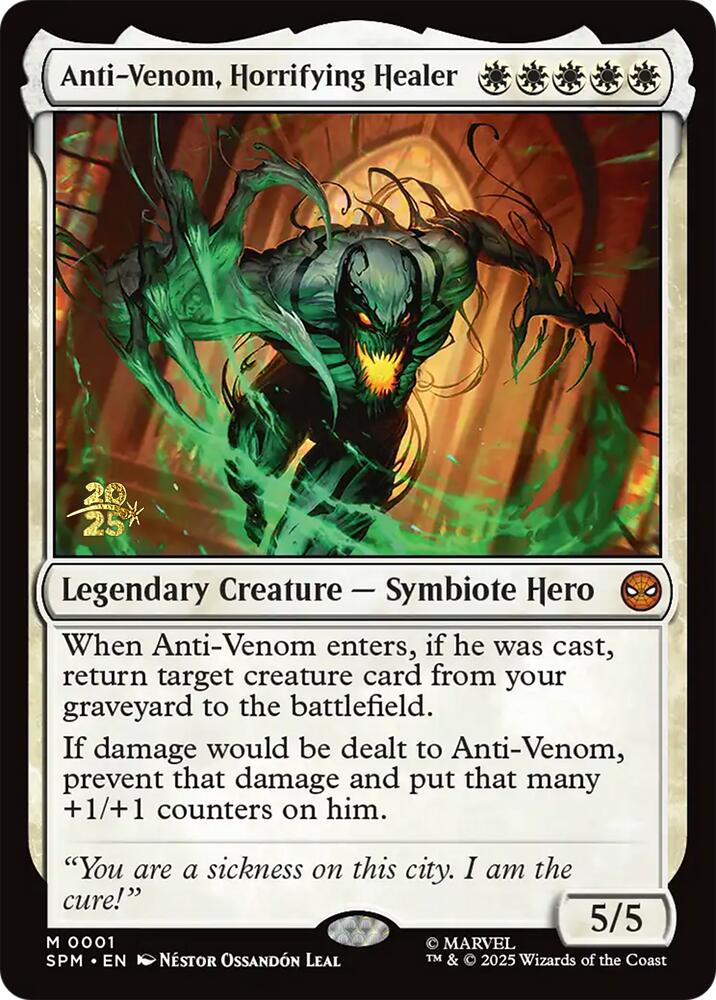 Anti-Venom, Horrifying Healer [Marvel's Spider-Man Prerelease Promos] | Mega City Incorporated