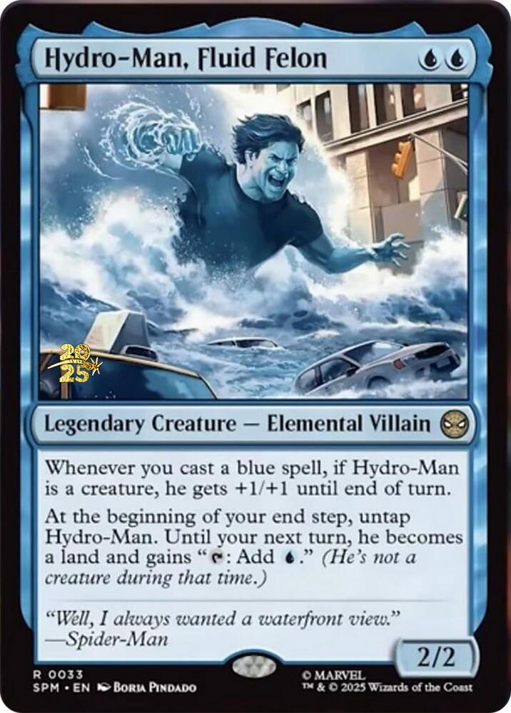 Hydro-Man, Fluid Felon [Marvel's Spider-Man Prerelease Promos] | Mega City Incorporated
