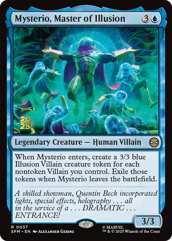 Mysterio, Master of Illusion [Marvel's Spider-Man Prerelease Promos] | Mega City Incorporated