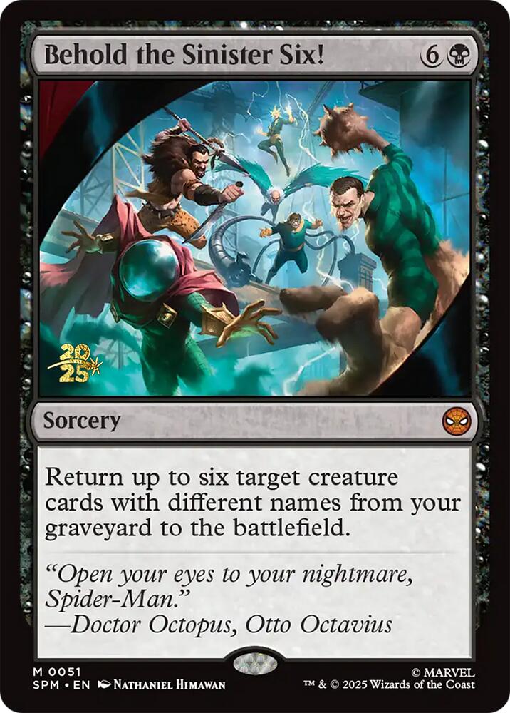 Behold the Sinister Six! [Marvel's Spider-Man Prerelease Promos] | Mega City Incorporated