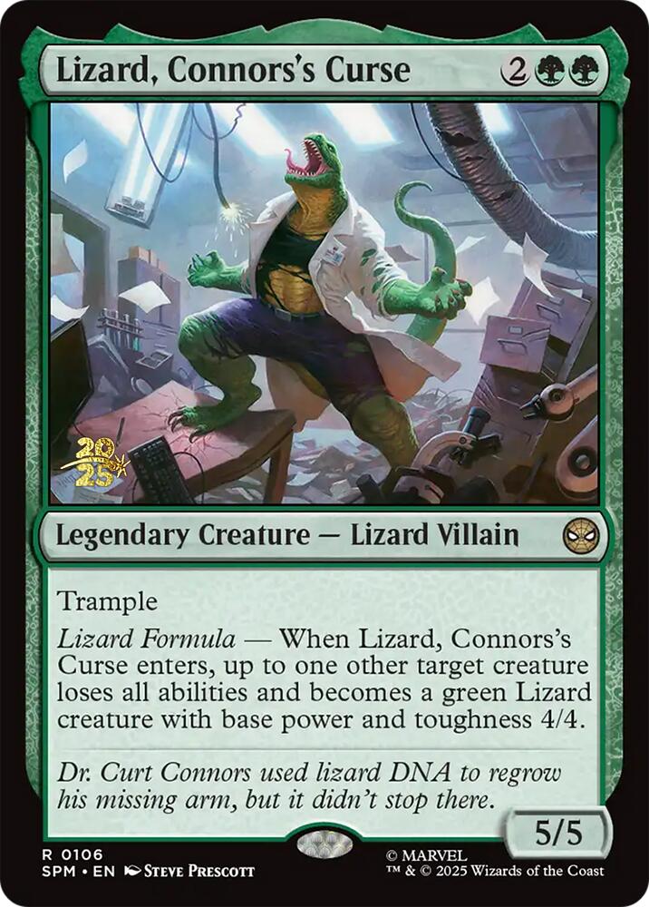 Lizard, Connors's Curse [Marvel's Spider-Man Prerelease Promos] | Mega City Incorporated