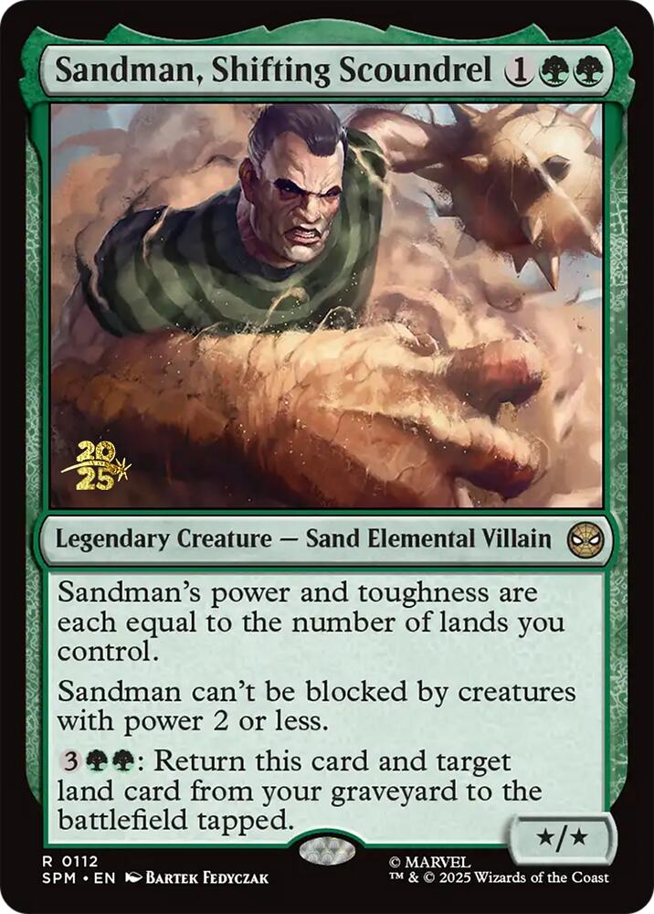 Sandman, Shifting Scoundrel [Marvel's Spider-Man Prerelease Promos] | Mega City Incorporated