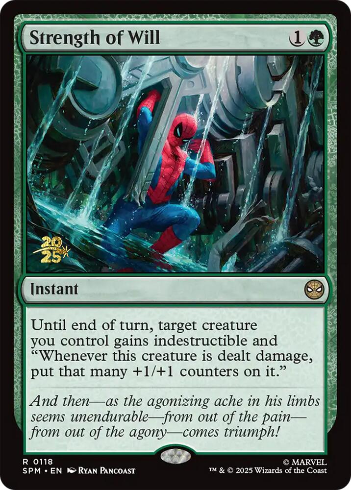 Strength of Will [Marvel's Spider-Man Prerelease Promos] | Mega City Incorporated