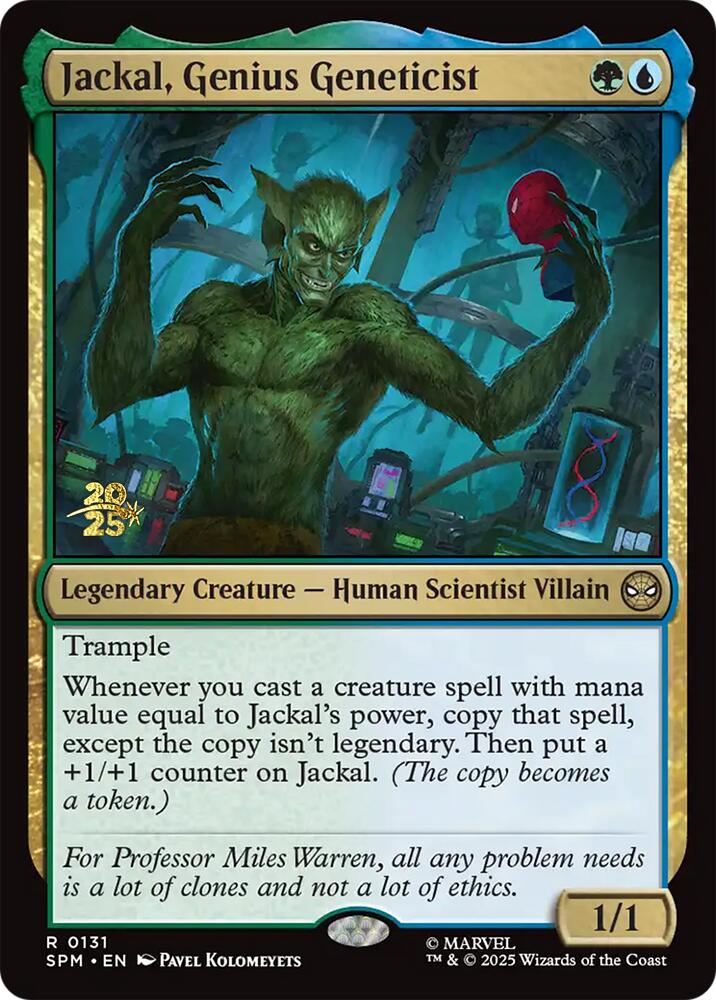 Jackal, Genius Geneticist [Marvel's Spider-Man Prerelease Promos] | Mega City Incorporated