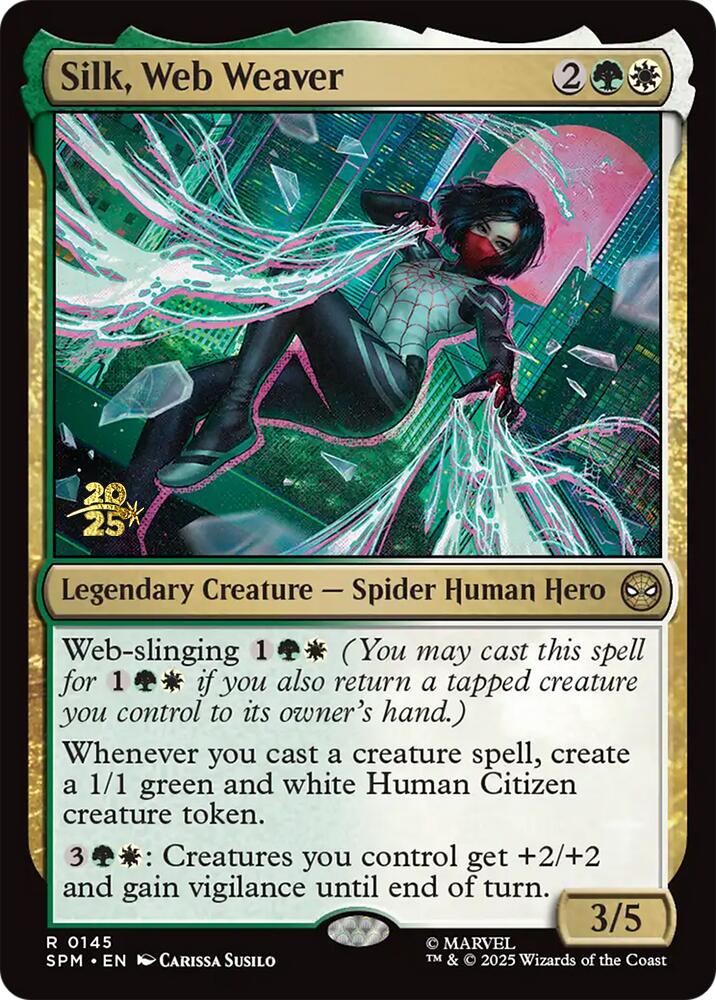 Silk, Web Weaver [Marvel's Spider-Man Prerelease Promos] | Mega City Incorporated