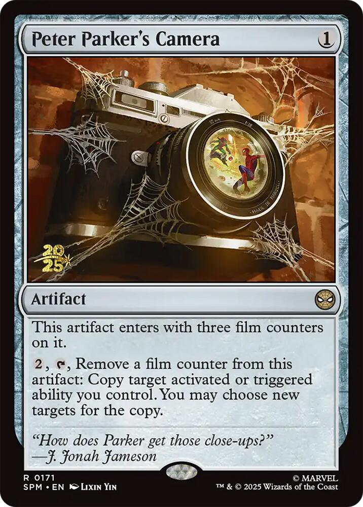 Peter Parker's Camera [Marvel's Spider-Man Prerelease Promos] | Mega City Incorporated