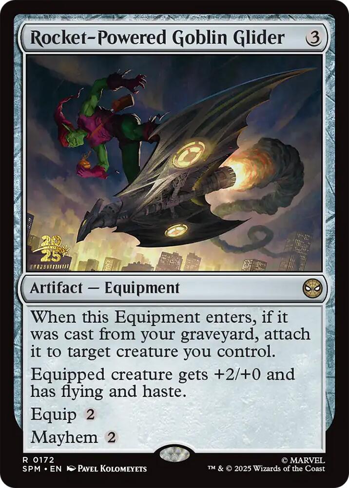 Rocket-Powered Goblin Glider [Marvel's Spider-Man Prerelease Promos] | Mega City Incorporated