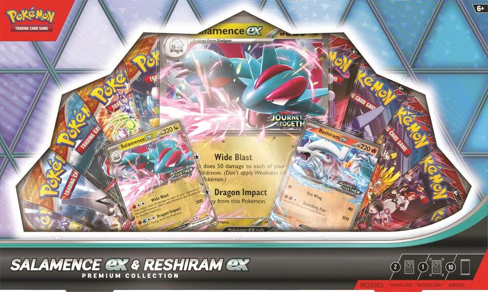 Salamence ex & Reshiram ex Premium Collection | Mega City Incorporated