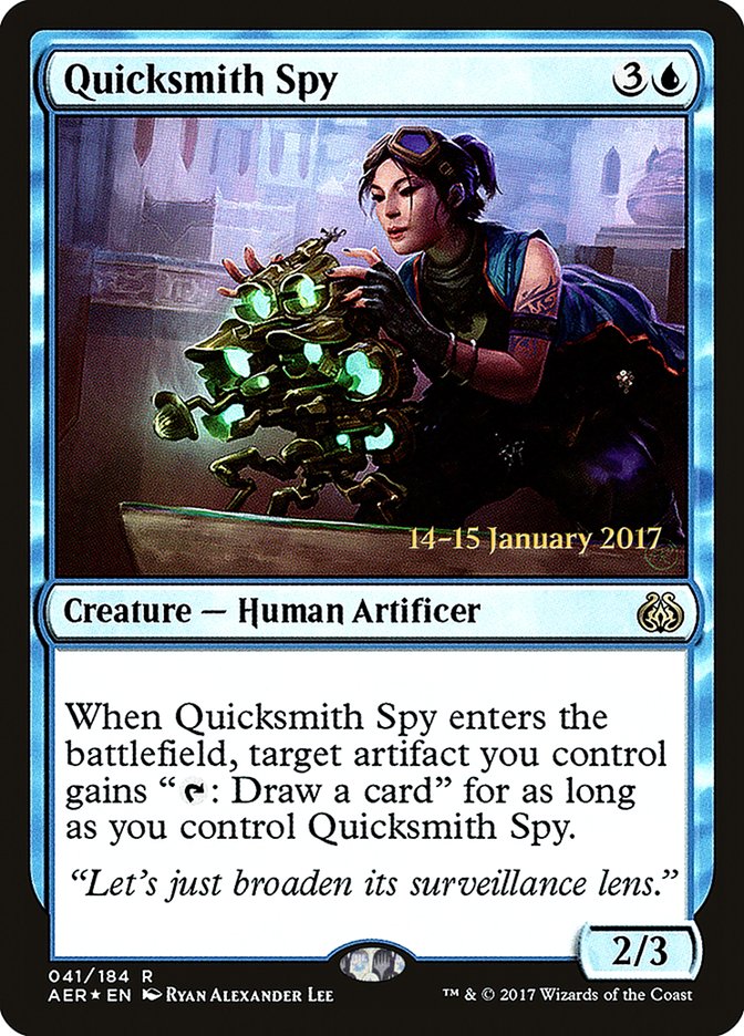 Quicksmith Spy [Aether Revolt Prerelease Promos] | Mega City Incorporated