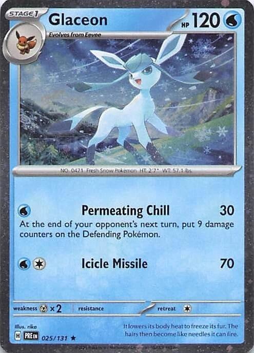 Glaceon (025/131) (Cosmos Holo) [Miscellaneous Cards] | Mega City Incorporated