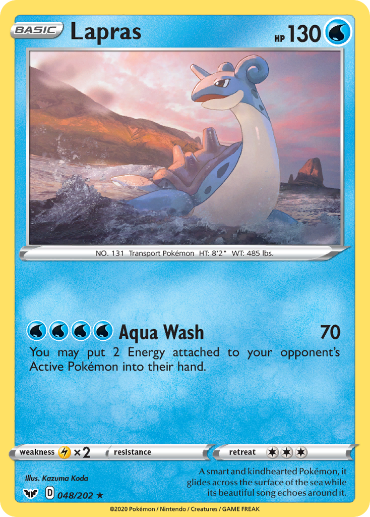 Lapras (048/202) [Sword & Shield: Base Set] | Mega City Incorporated