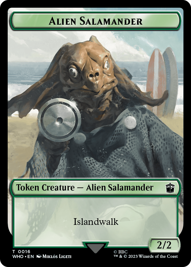 Dalek // Alien Salamander Double-Sided Token [Doctor Who Tokens] | Mega City Incorporated