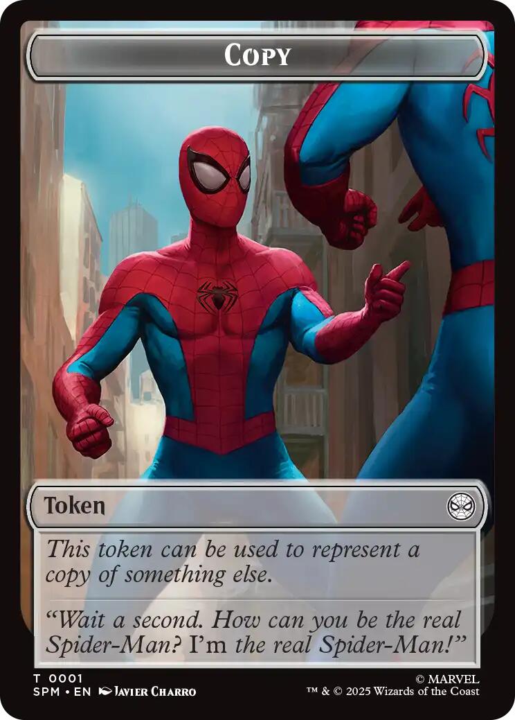 Copy // Human Citizen Double-Sided Token [Marvel's Spider-Man Tokens] | Mega City Incorporated