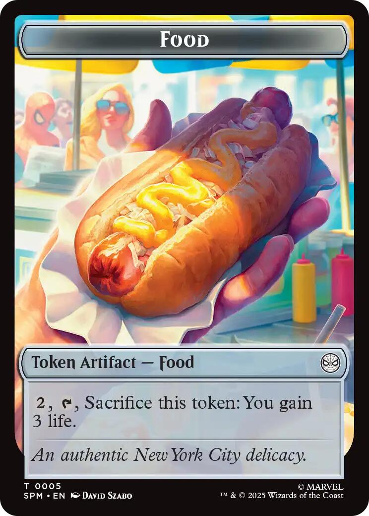 Food // Robot Double-Sided Token [Marvel's Spider-Man Tokens] | Mega City Incorporated