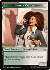 Human Citizen // Treasure Double-Sided Token [Marvel's Spider-Man Tokens] | Mega City Incorporated