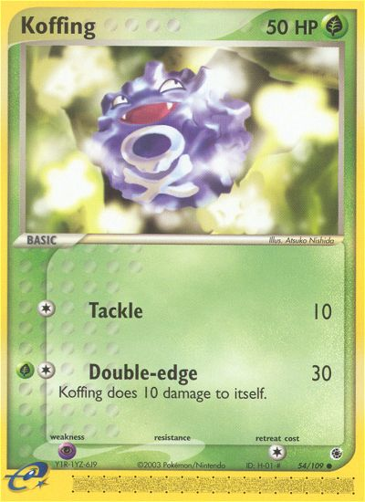 Koffing (54/109) [EX: Ruby & Sapphire] | Mega City Incorporated