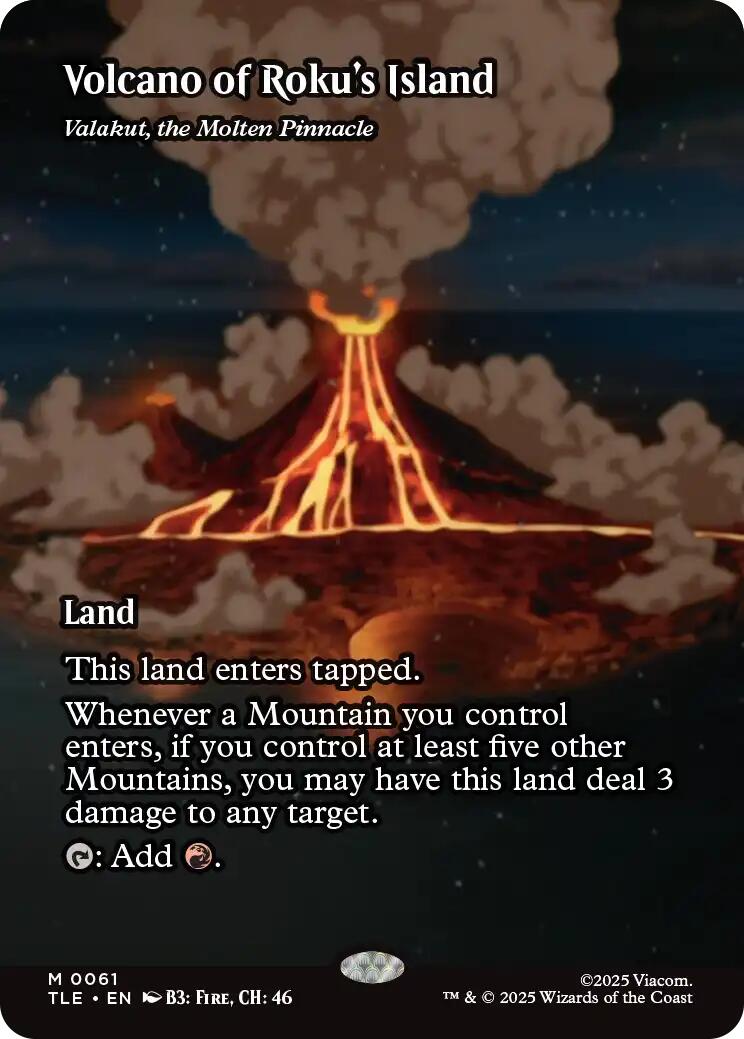 Volcano of Roku's Island - Valakut, the Molten Pinnacle [Avatar: The Last Airbender: Eternal-Legal] | Mega City Incorporated