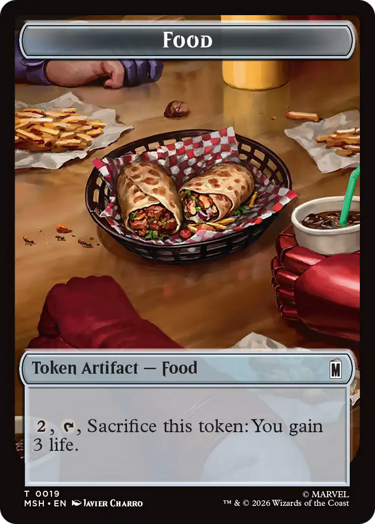 Leviathan // Food Double-Sided Token [Marvel Super Heroes Tokens] | Mega City Incorporated