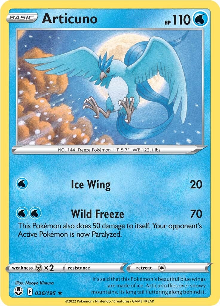 Articuno (036/195) [Sword & Shield: Silver Tempest] | Mega City Incorporated