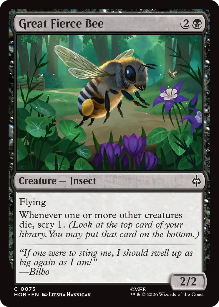 Great Fierce Bee [The Hobbit] | Mega City Incorporated