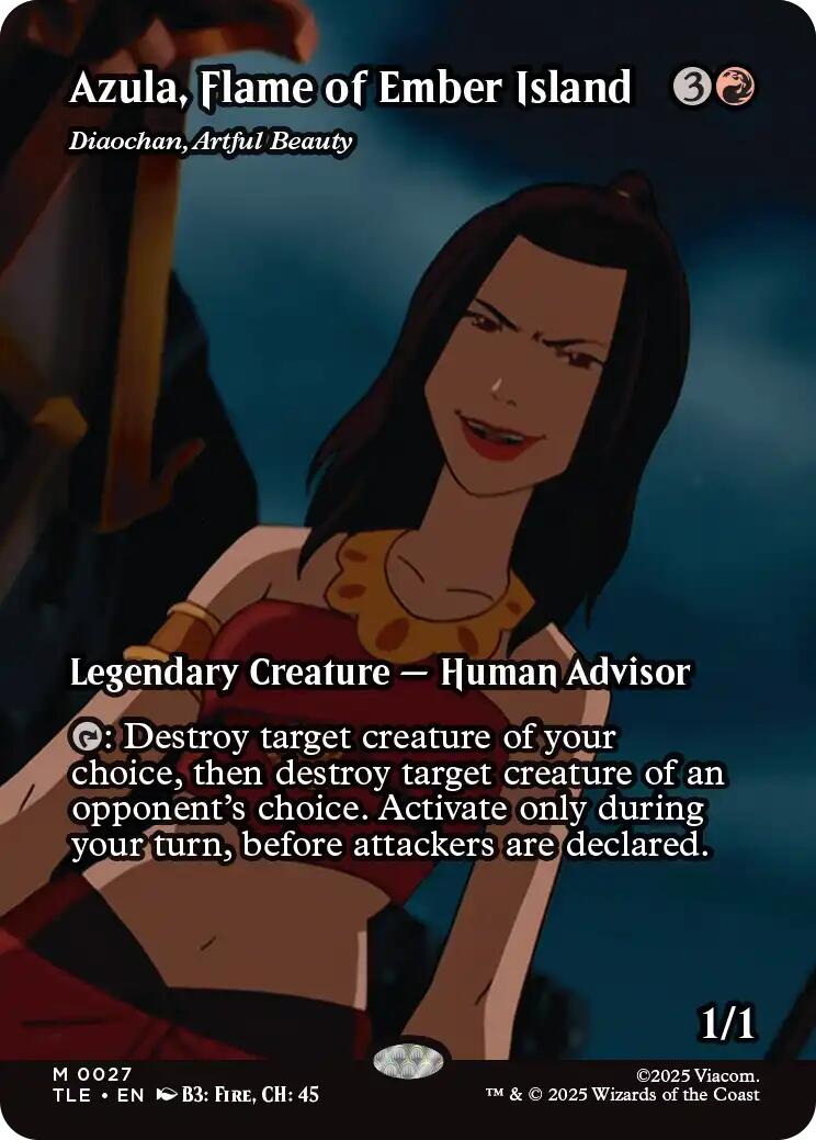 Azula, Flame of Ember Island - Diaochan, Artful Beauty (Borderless) [Avatar: The Last Airbender: Eternal-Legal] | Mega City Incorporated
