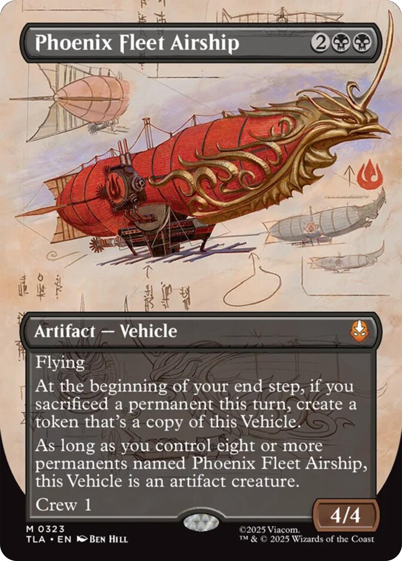 Phoenix Fleet Airship (Borderless) [Avatar: The Last Airbender] | Mega City Incorporated