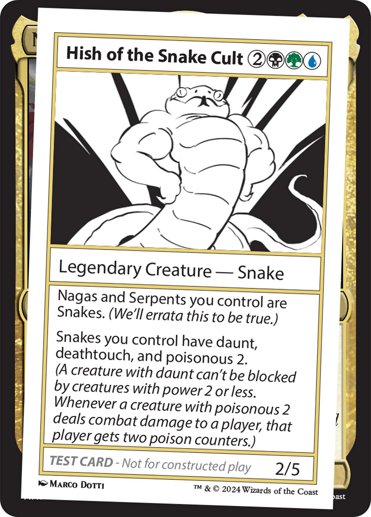 Hish of the Snake Cult [Mystery Booster 2 Playtest Cards] | Mega City Incorporated