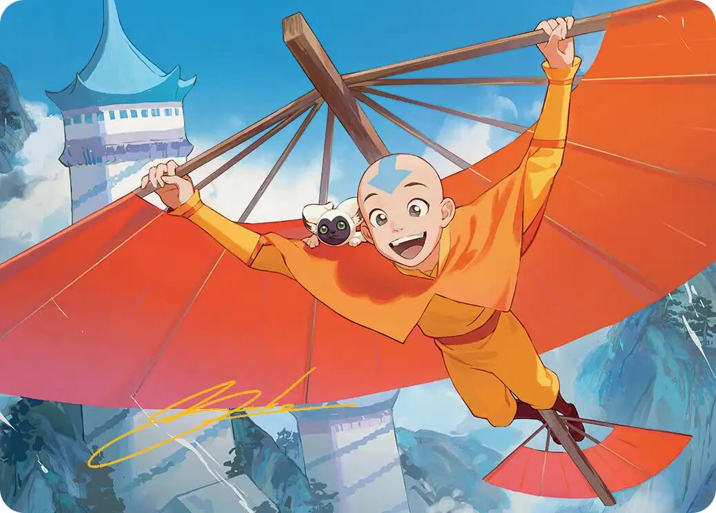 Aang, the Last Airbender Art Card (Gold-Stamped Signature) [Avatar: The Last Airbender Art Series] | Mega City Incorporated