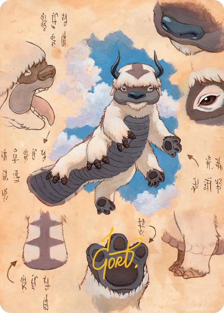 Appa, Steadfast Guardian Art Card (Gold-Stamped Signature) [Avatar: The Last Airbender Art Series] | Mega City Incorporated