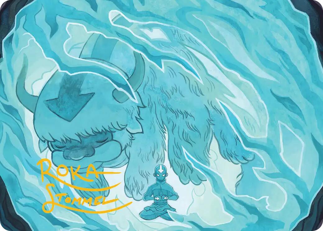 Aang's Iceberg 2 Art Card (Gold-Stamped Signature) [Avatar: The Last Airbender Art Series] | Mega City Incorporated