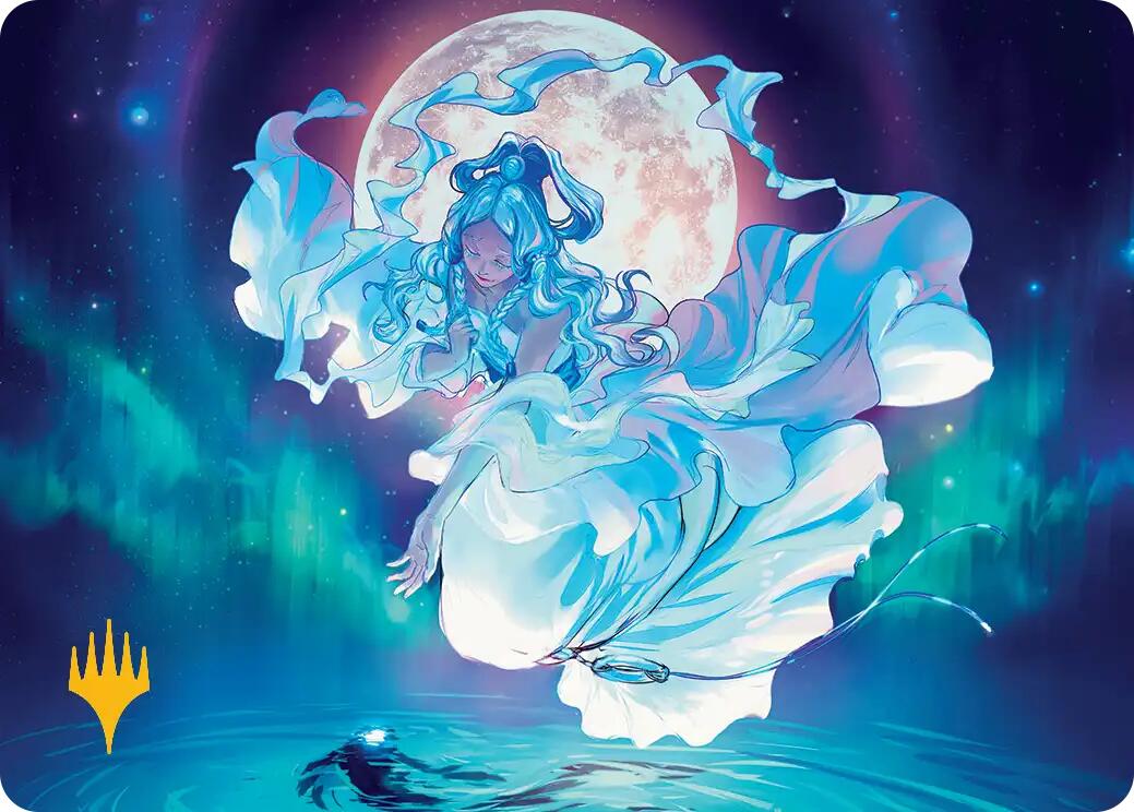 Yue, the Moon Spirit Art Card (Gold-Stamped Planeswalker Symbol) [Avatar: The Last Airbender Art Series] | Mega City Incorporated