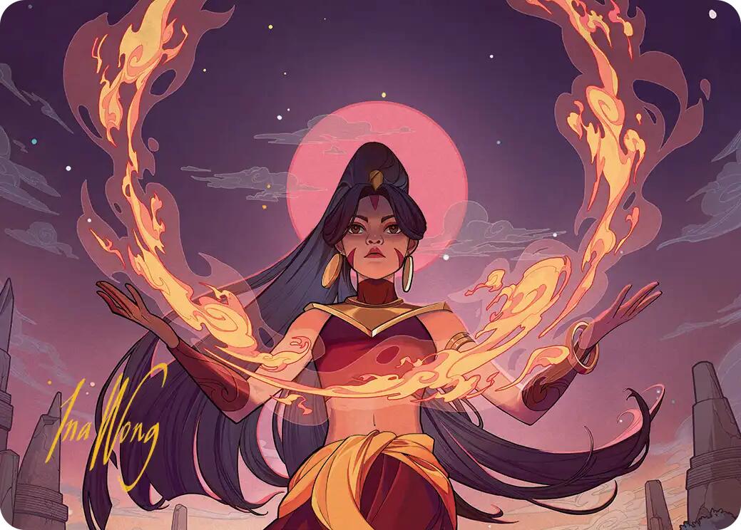 Firebending Student Art Card (Gold-Stamped Signature) [Avatar: The Last Airbender Art Series] | Mega City Incorporated