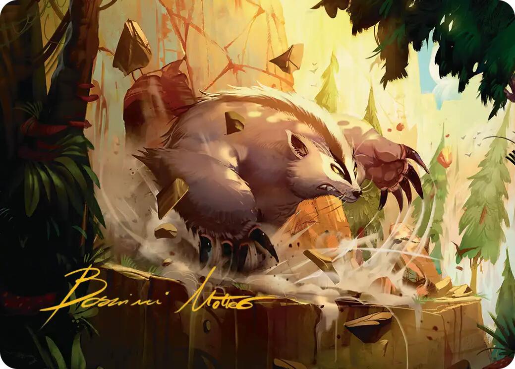 Badgermole Art Card (Gold-Stamped Signature) [Avatar: The Last Airbender Art Series] | Mega City Incorporated