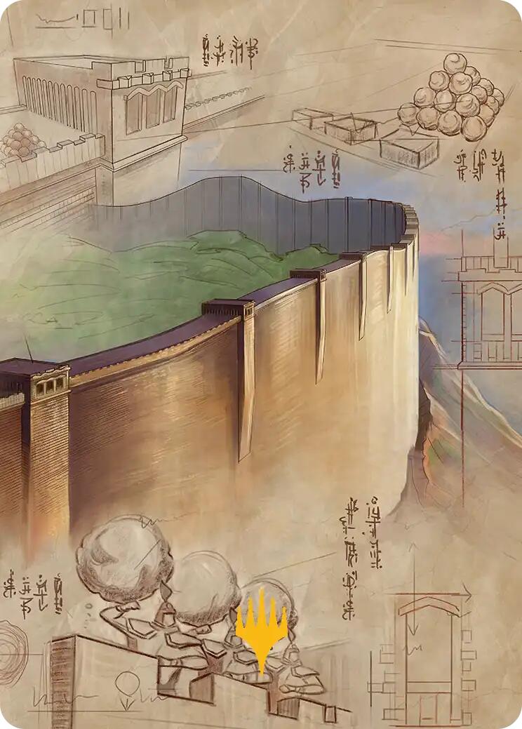 The Walls of Ba Sing Se Art Card (Gold-Stamped Planeswalker Symbol) [Avatar: The Last Airbender Art Series] | Mega City Incorporated
