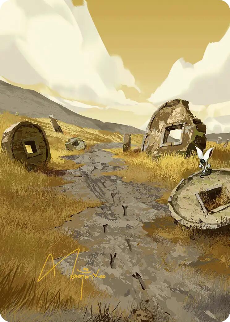Plains Art Card (Gold-Stamped Signature) [Avatar: The Last Airbender Art Series] | Mega City Incorporated