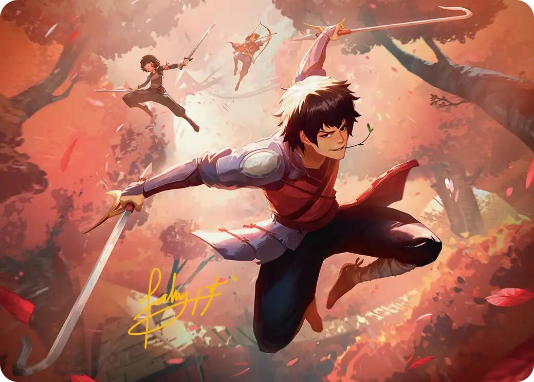 Jet, Freedom Fighter Art Card (Gold-Stamped Signature) [Avatar: The Last Airbender Art Series] | Mega City Incorporated