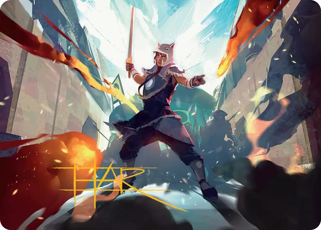 Sokka, Tenacious Tactician Art Card (Gold-Stamped Signature) [Avatar: The Last Airbender Art Series] | Mega City Incorporated